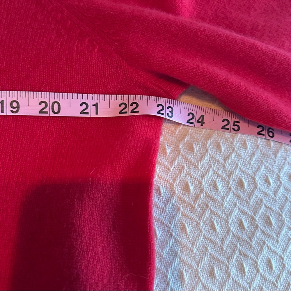 Nordstrom red 100% cashmere crewneck sweater Size XXL - Picture 7 of 13